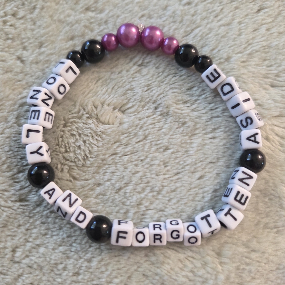 Beaded Bracelet with Letter Beads